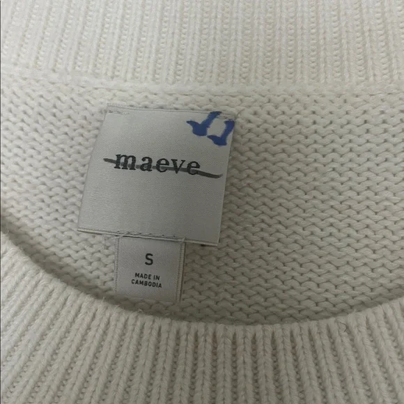 Anthropologie Maeve graphic cable knit sweater size small EUC - Picture 5 of 6